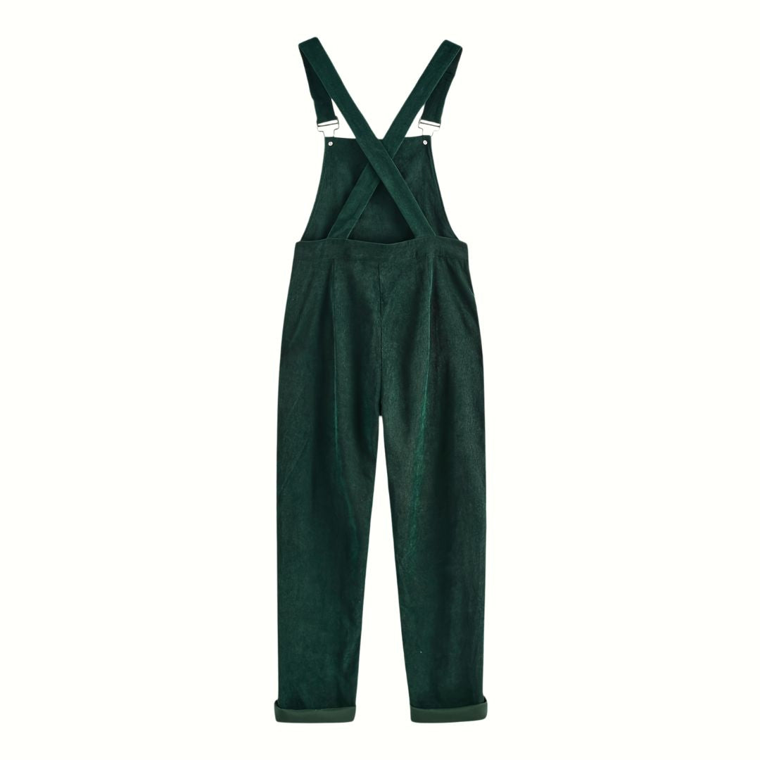 Jenner - Casual Corduroy Criss Cross Jumpsuit