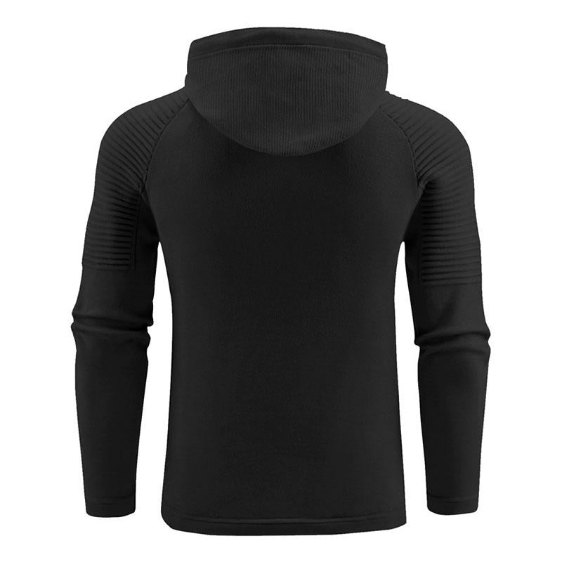 Men's Hoodie Solid Color Knit Long Sleeve Hoodie