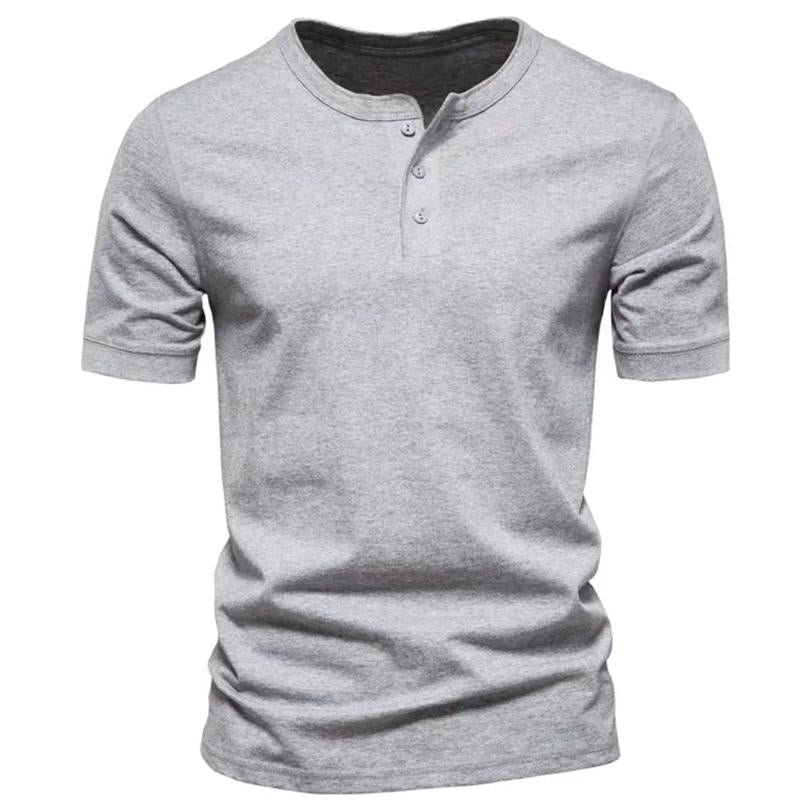 Men's Solid Color Short Sleeve T-Shirt