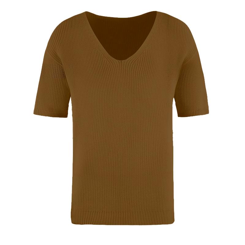 Men's V-neck Sweater T-shirt